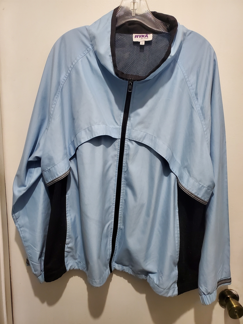 Ryka Light Blue Windbreaker Jacket for Women
